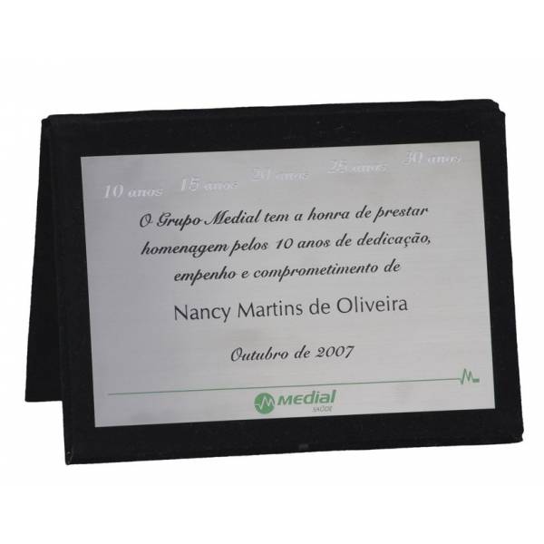 Brinde Acrílico no Jardim Kagoara - Placas de Homenagem ao Professor