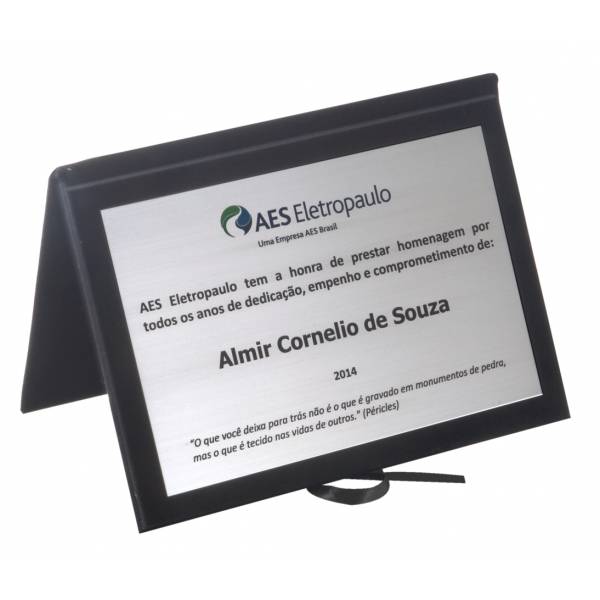 Comprar Placas de Agradecimento no Jardim Fernandes - Placa de Homenagem com Estojo