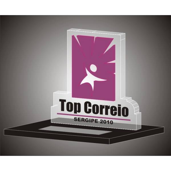 Troféu-de-acrílico-99 no Conjunto Residencial Santa Terezinha - Fabricante de Medalhas