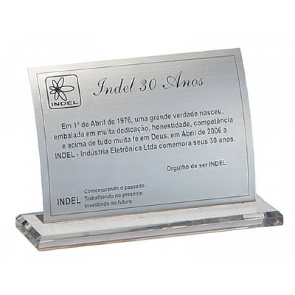 Valores de Placa para Homenagem na Granja Julieta - Placas de Inox para Homenagem